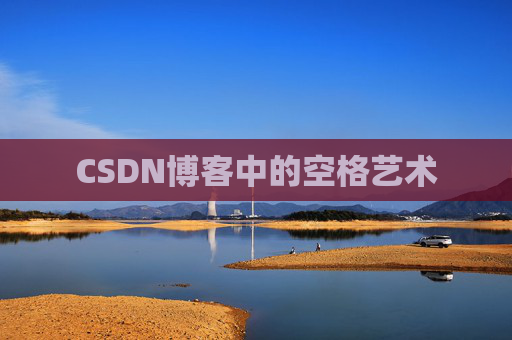 CSDN博客中的空格艺术